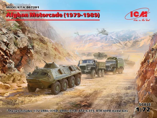 Afghan Motorcade (1979-1989) (URAL-375D - URAL-375A - ATZ-5-375 - BTR-60PB)