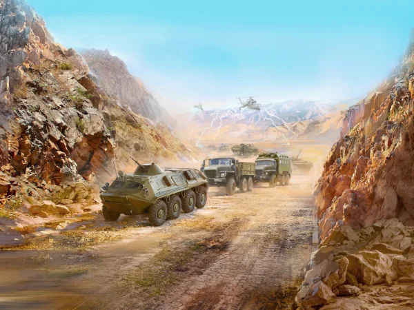 Afghan Motorcade (1979-1989) (URAL-375D - URAL-375A - ATZ-5-375 - BTR-60PB)