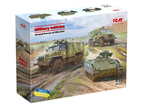 Military vechicles of the Armed Forces of Ukraine (SPz Marder 1A3 - URAL-43203 - BM-21 Grad)