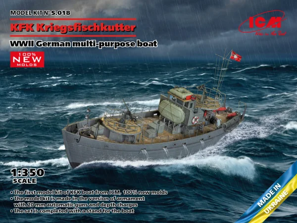 ICM 1:350 - WWII German KFK Kriegsfischkutter Boat