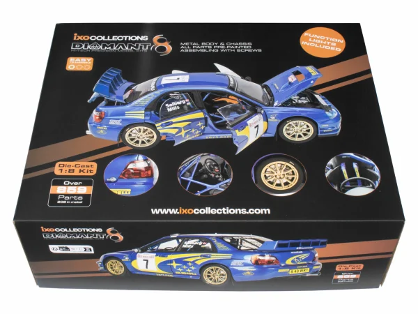 IXO Full Kit Subaru IMPREZA 1:8 Scale Metal Kit