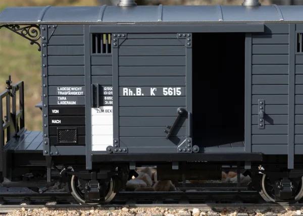 LGB Rhb Covered Freight Wagon Ep VI
