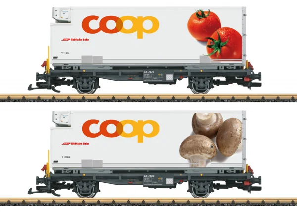 LGB RhB Container Wagon-Set COOP — image 1 of 2