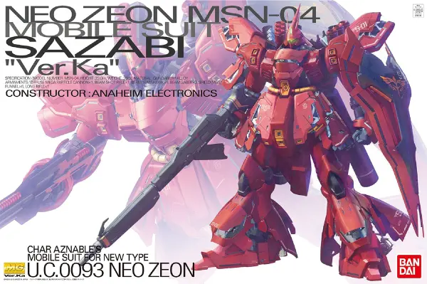 MG 1:100 MSN-04 Sazabi Version Ka — image 2 of 2