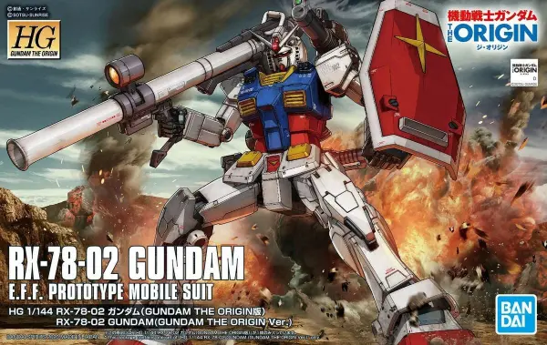 HG 1:144 RX-78-02 Gundam (Gundam the Origin Version) — image 2 of 2