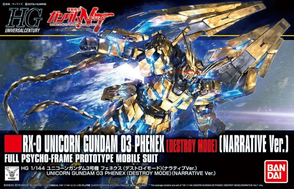 HGUC 1:144 Unicorn Gundam 03 Phenex Destroy Mode (Narrative Version)
