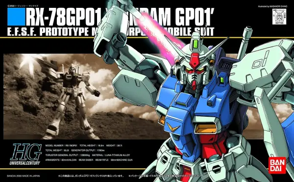 HGUC 1:144 RX-78 GP01 Zephyranthes &mdash; image 3 of 3