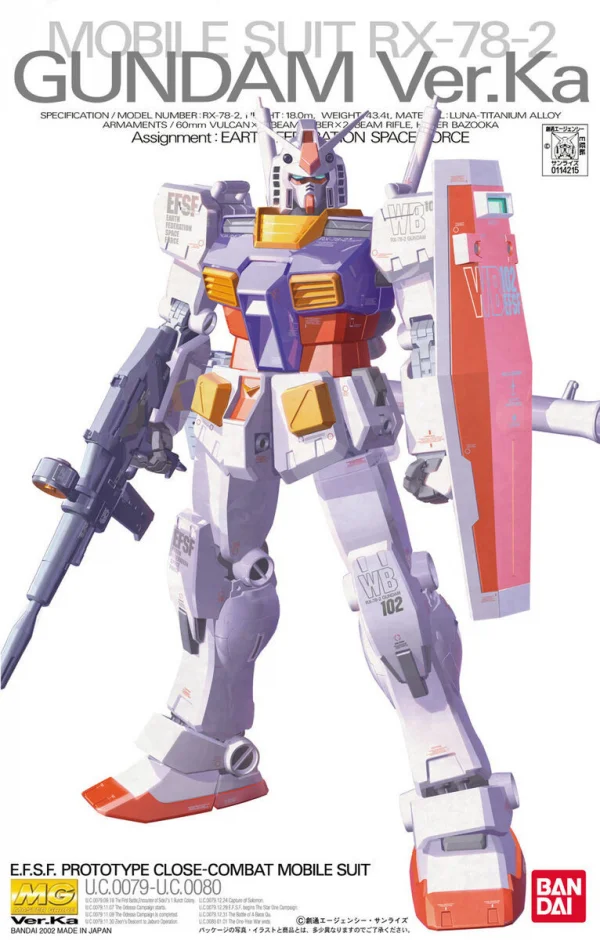 MG 1:100 RX-78-2 Gundam (Version Ka)