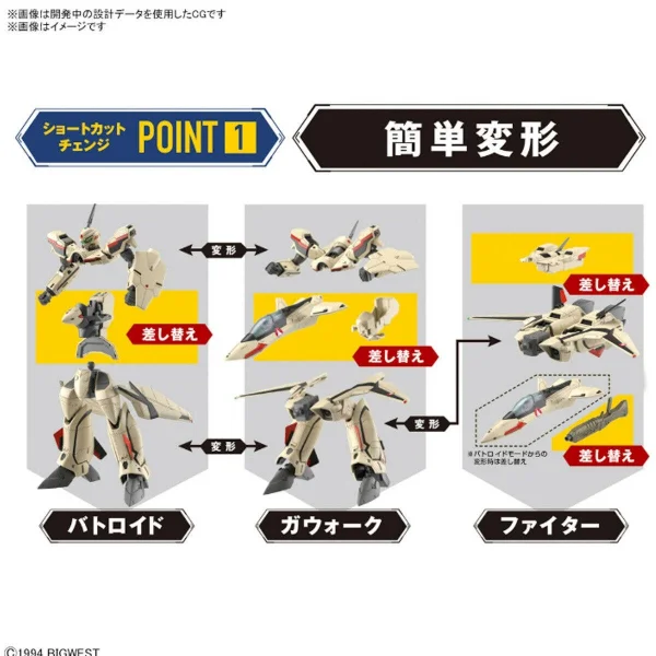 HG 1:100 YF-19 — image 3 of 12