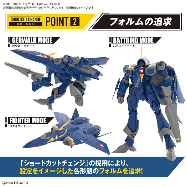 HG 1:100 YF-21 — image 7 of 12