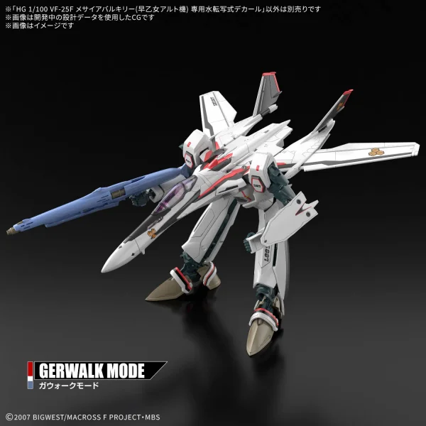 HG 1:100 VF-25F Messiah Valkyrie Alto Custom Water Decals &mdash; image 4 of 4