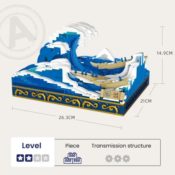 Kanagawa Surfing Ocean Wave - 1497 pcs &mdash; image 6 of 7