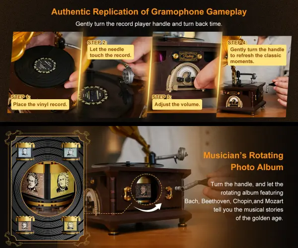 Retro Gramophone - 662 pcs &mdash; image 2 of 4