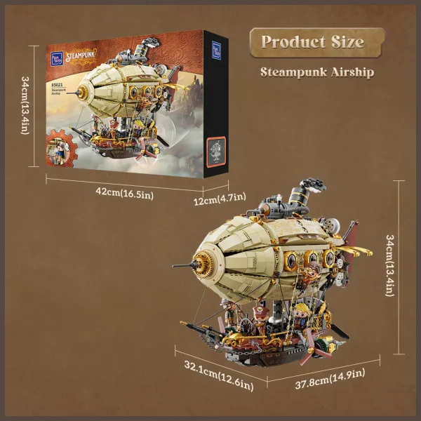 Steampunk Airship - 1949 pcs