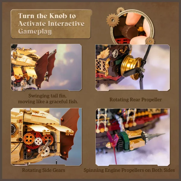 Steampunk Airship - 1949 pcs