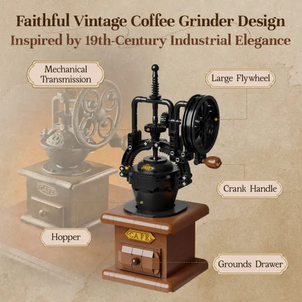 Retro Coffee Grinder - 446 pcs — image 3 of 9