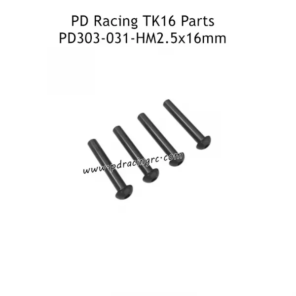 B head hex screw HM2.5*16 4pcs
— image 1 of 2