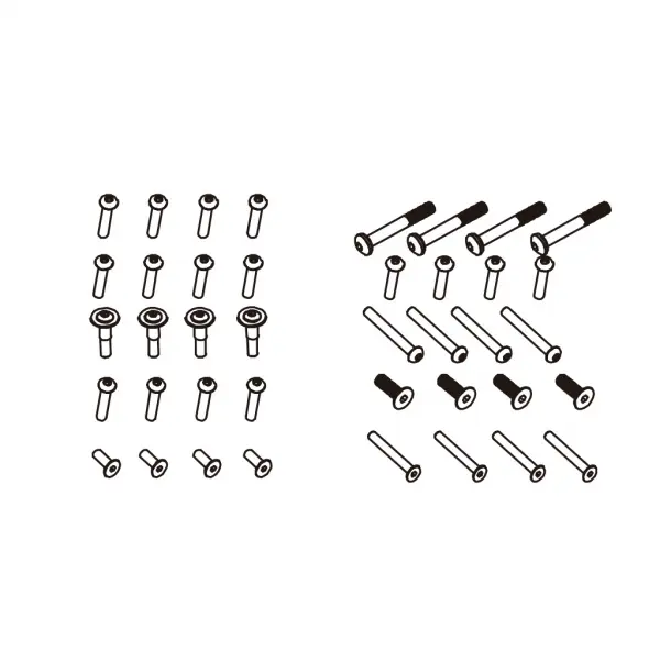 B head hex screw HM3*22 4pcs — image 2 of 3