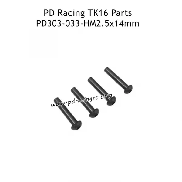 B head hex screw HM2.5*14 4pcs — image 1 of 2