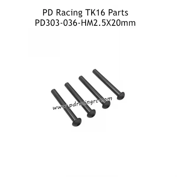 B head hex screw HM2.5*20 4pcs — image 1 of 2