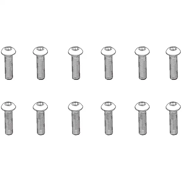 B head hex screw HM4*16 12pcs — image 2 of 3