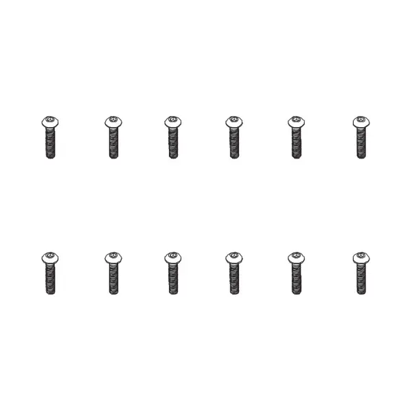B head hex screw HM4*20 12pcs — image 2 of 3