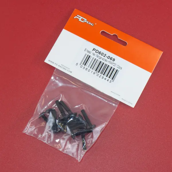 B head hex flange screw HM4*20 12pcs