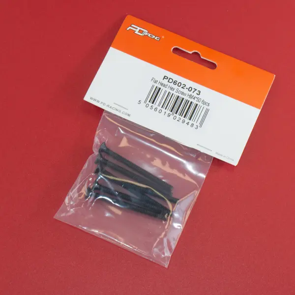 Flat Head Hex Screw HM4*50 6pcs