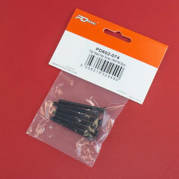 Flat Head Hex Screw HM4*46 6pcs