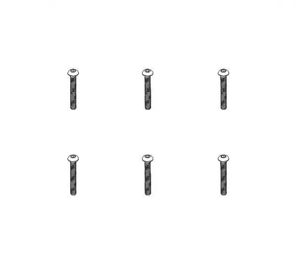 B head hex screw HM4*30 6pcs — image 2 of 3