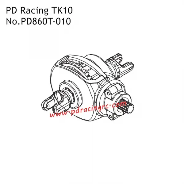 Differential Gear Box Assembly 1PCS — image 1 of 2
