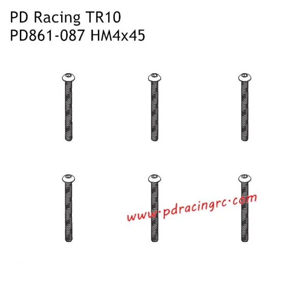 B head hex screw HM4*45 6pcs — image 1 of 2