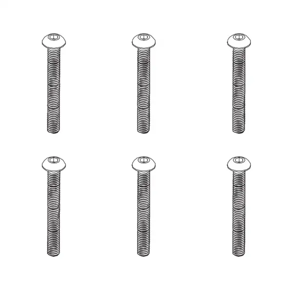 B head hex screw HM4*36 6PCS — image 2 of 3