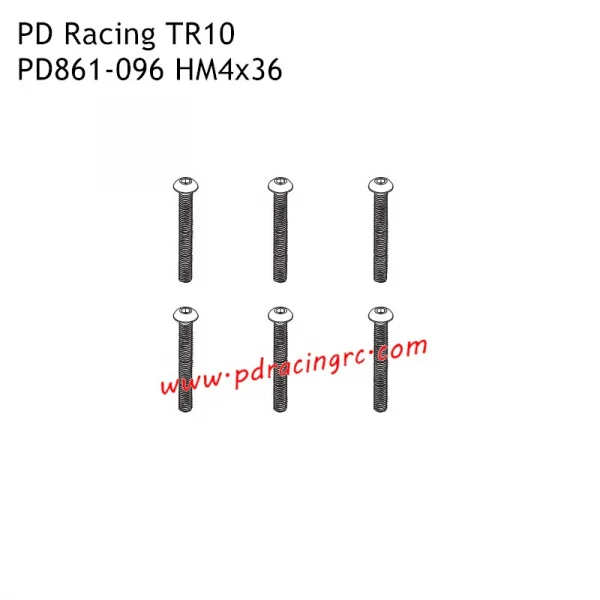 B head hex screw HM4*36 6PCS — image 1 of 2