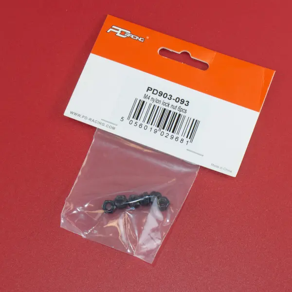 M4 nylon lock nut 6pcs