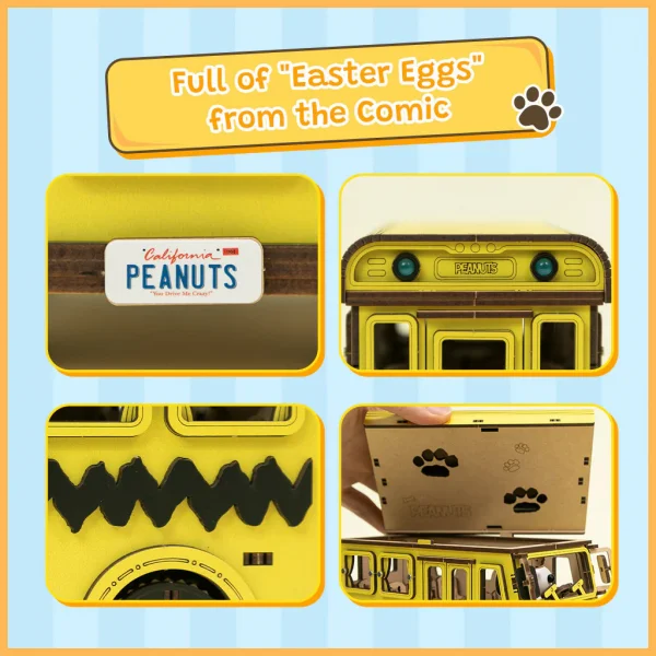 Peanuts™ Snoopy Yellow School Bus