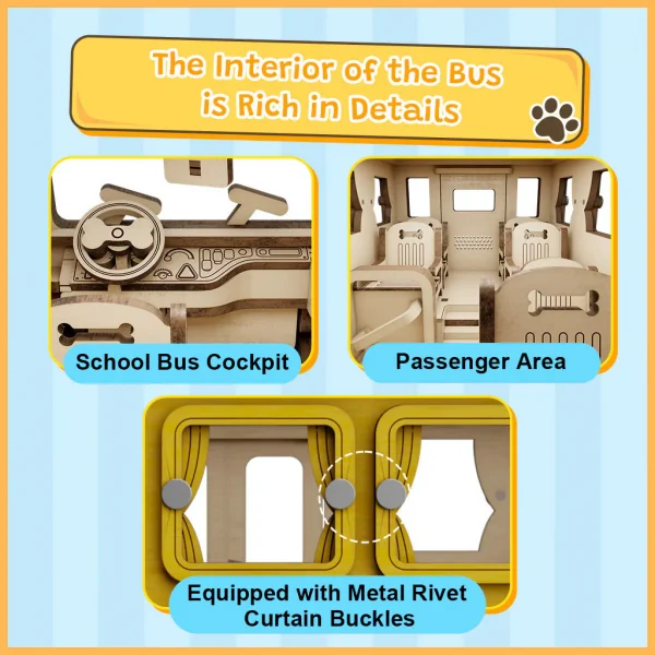 Peanuts™ Snoopy Yellow School Bus