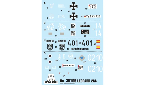 Italeri Leopard 2A4 Tank