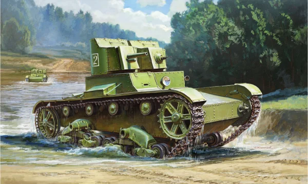Zvesda Soviet Tank T-26 (Twin Turret)Rerel &mdash; image 3 of 3