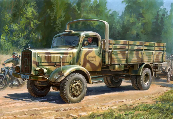 Zvesda German Heavy 4.5T Truck Merc 4500S