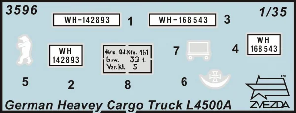 Zvesda German Heavy 4.5T Truck Merc 4500S — image 3 of 6