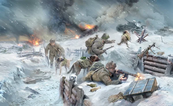 Zvesda Soviet Tank Hunters With Dogs
