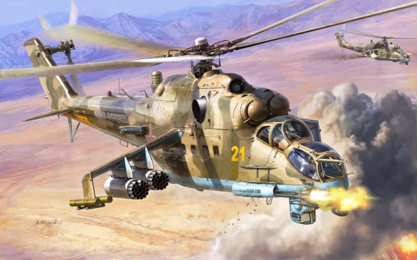 Zvesda Mil Mi-24P Russ Attack Helicopter