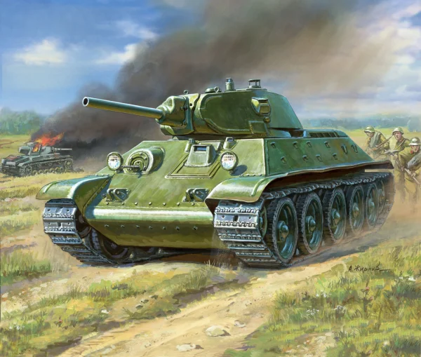 Zvesda 1:100 Soviet Tank T-34/76