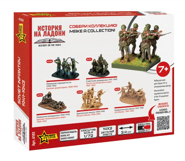 Zvezda 1/72 Soviet Infantry 1941 — image 4 of 6