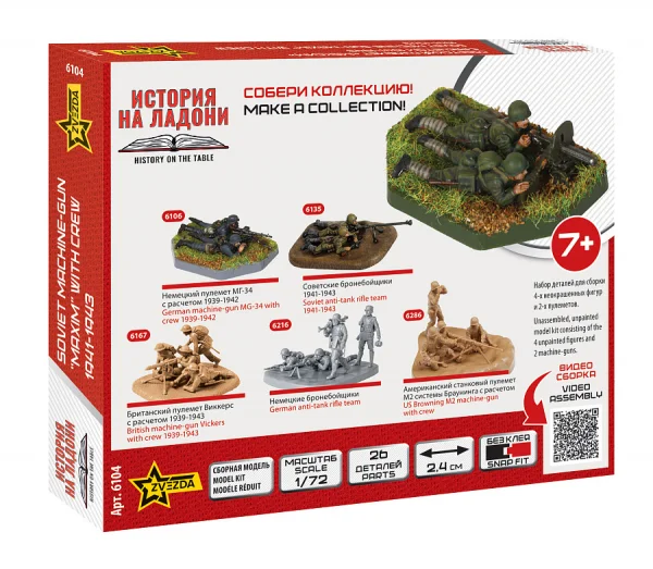 Zvesda 1/72 Soviet Machine Gun Cew 1941 — image 4 of 9