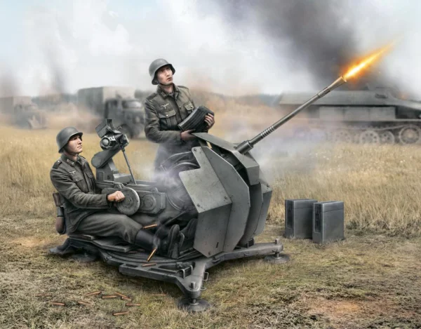 Zvesda 1/72 German 2 Cm Flak 38 With Crew