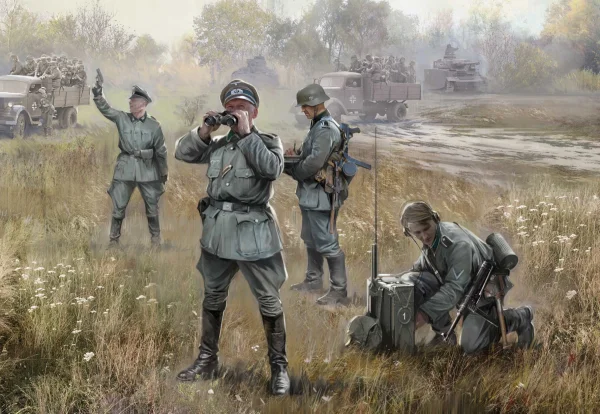 Zvesda German Hq WWII Staff