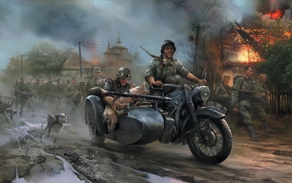 Zvesda German Motorcycle R-12