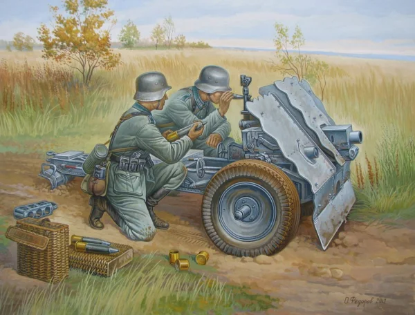 Zvesda 1/72 WWII German 75mm Gun With Crew